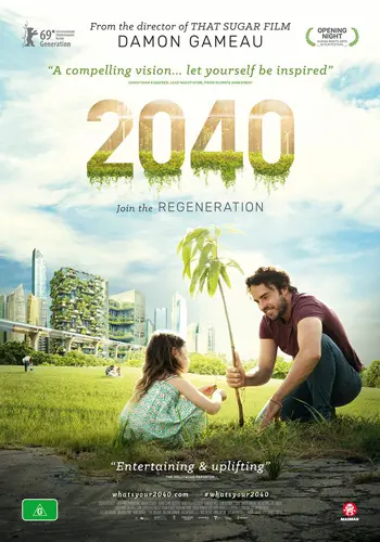 Theatrical poster of the movie '2040'.