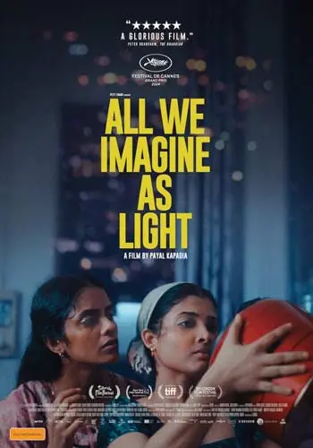 Theatrical poster of the movie 'All We Imagine as Light'.