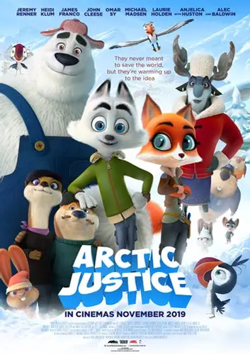Theatrical poster of the movie 'Arctic Justice'.