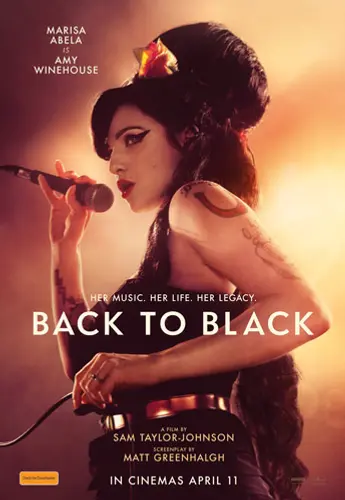 Theatrical poster of the movie 'Back to Black'.