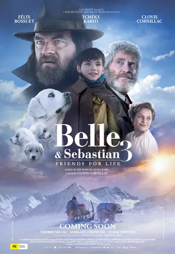 Theatrical poster of the movie 'Belle & Sebastian 3: Friends For Life'.