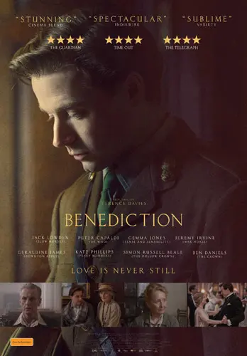 Theatrical poster of the movie 'Benediction'.