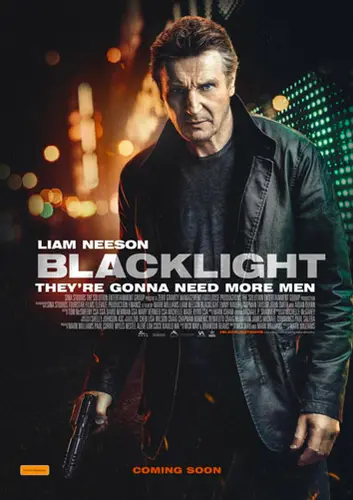 Theatrical poster of the movie 'Blacklight'.