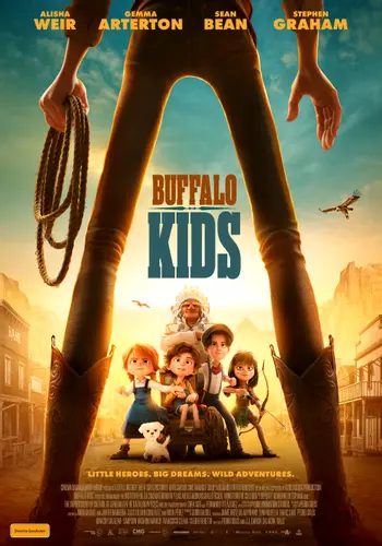 Theatrical poster of the movie 'Buffalo Kids'.