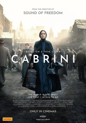 Theatrical poster of the movie 'Cabrini'.