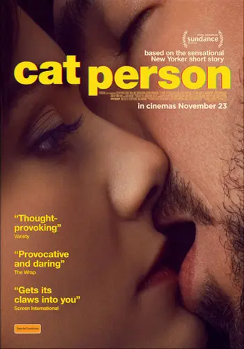 Theatrical poster of the movie 'Cat Person'.