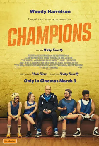 Theatrical poster of the movie 'Champions'.