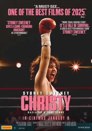 Theatrical poster of the movie 'Christy'.