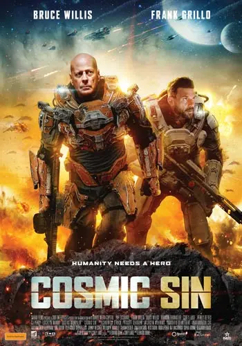 Theatrical poster of the movie 'Cosmic Sin'.