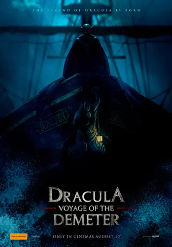 Theatrical poster of the movie 'Dracula: Voyage of the Demeter'.