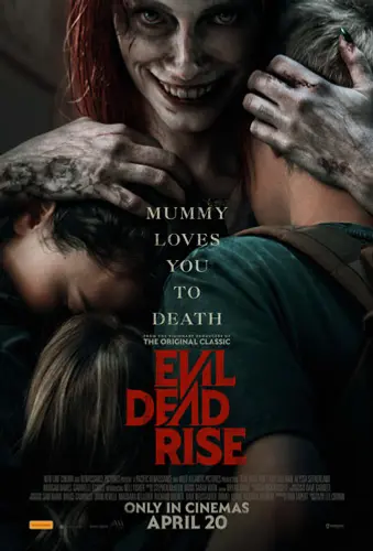 Theatrical poster of the movie 'Evil Dead Rise'.