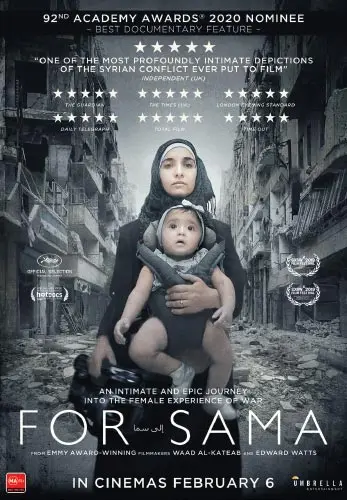 Theatrical poster of the movie 'For Sama'.