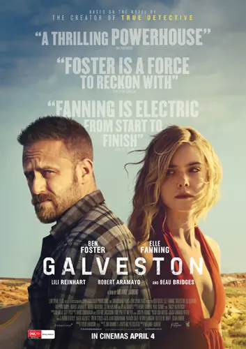 Theatrical poster of the movie 'Galveston'.