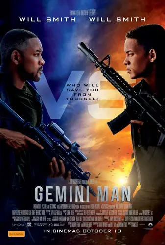 Theatrical poster of the movie 'Gemini Man'.