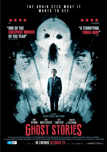 Theatrical poster of the movie 'Ghost Stories'.