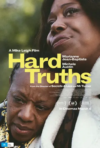 Theatrical poster of the movie 'Hard Truths'.
