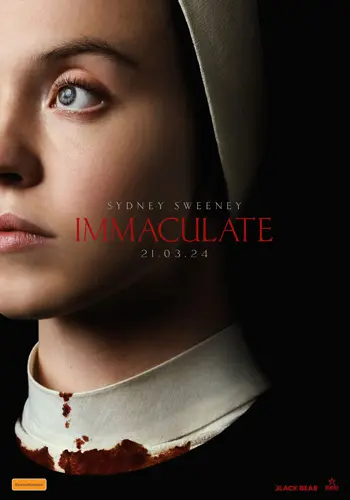 Theatrical poster of the movie 'Immaculate'.
