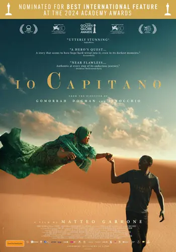 Theatrical poster of the movie 'Io Capitano'.