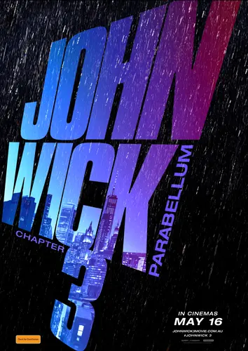 Theatrical poster of the movie 'John Wick: Chapter 3 - Parabellum'.