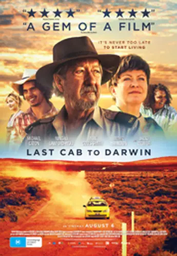 Theatrical poster of the movie 'Last Cab To Darwin'.