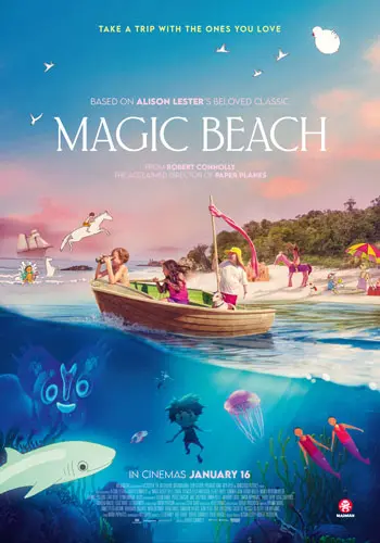 Theatrical poster of the movie 'Magic Beach'.