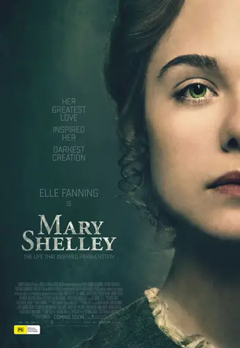Theatrical poster of the movie 'Mary Shelley'.