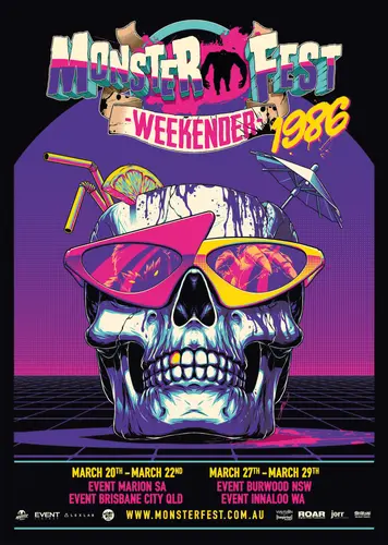 Theatrical poster of the movie 'Monster Fest Weekender 1986'.