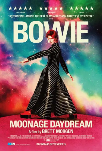 Theatrical poster of the movie 'Moonage Daydream'.