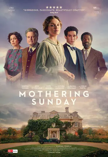 Theatrical poster of the movie 'Mothering Sunday'.