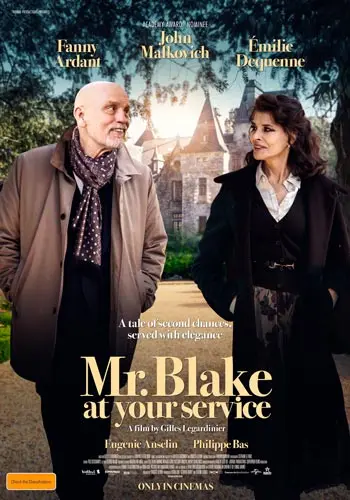 Theatrical poster of the movie 'Mr Blake at Your Service'.