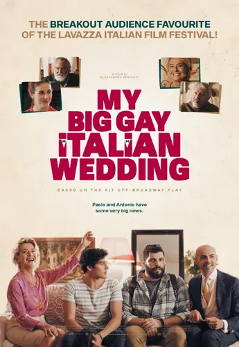 Theatrical poster of the movie 'My Big Gay Italian Wedding'.
