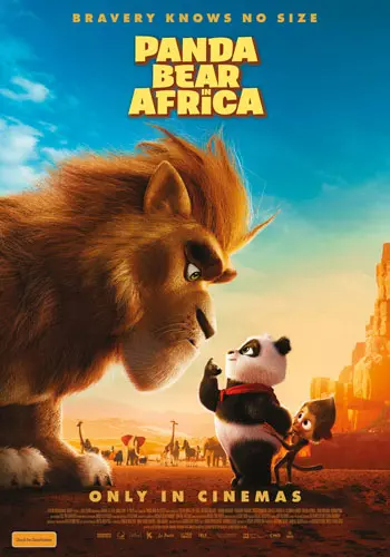 Theatrical poster of the movie 'Panda Bear in Africa'.