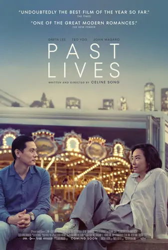 Theatrical poster of the movie 'Past Lives'.