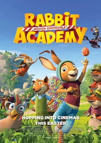 Theatrical poster of the movie 'Rabbit Academy'.