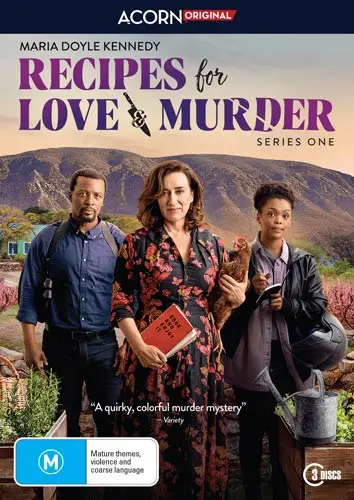 DVD of 'Recipes for Love and Murder: Series 1'.