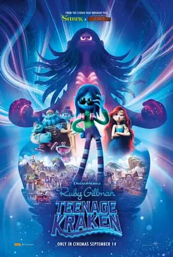 Theatrical poster of the movie 'Ruby Gillman, Teenage Kraken'.