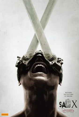Theatrical poster of the movie 'Saw X'.