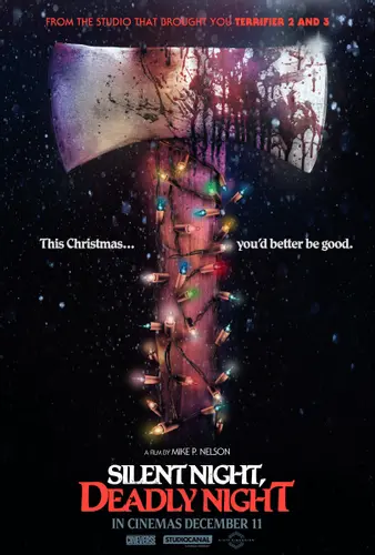 Theatrical poster of the movie 'Silent Night, Deadly Night'.