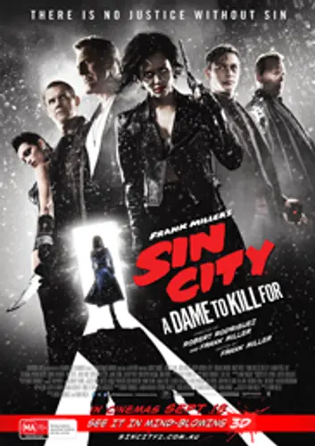 Theatrical poster of the movie 'Sin City: A Dame To Kill For'.