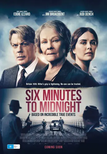 Theatrical poster of the movie 'Six Minutes to Midnight'.