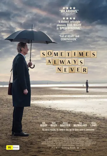 Theatrical poster of the movie 'Sometimes Always Never'.