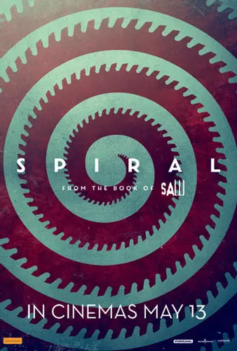 Theatrical poster of the movie 'Spiral: From the Book of Saw'.