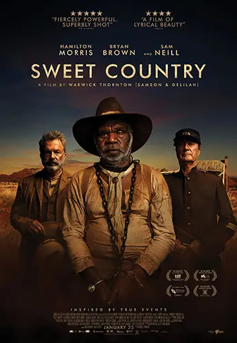 Theatrical poster of the movie 'Sweet Country'.