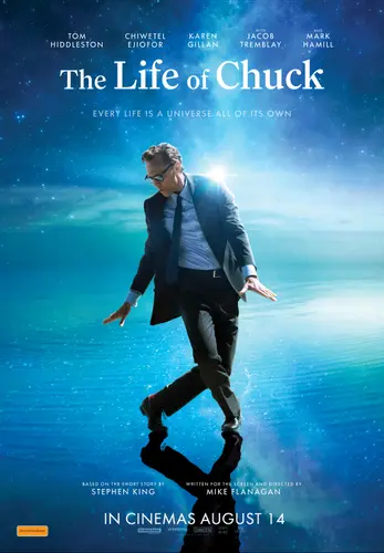 Theatrical poster of the movie 'The Life of Chuck'.