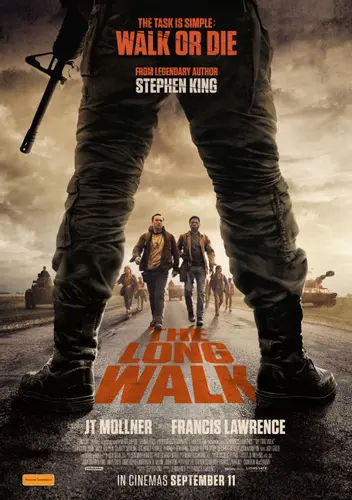 Theatrical poster of the movie 'The Long Walk'.