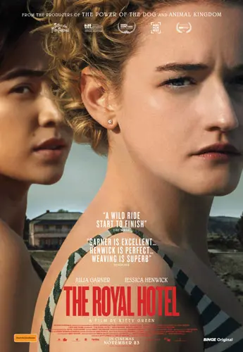 Theatrical poster of the movie 'The Royal Hotel'.