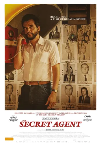 Theatrical poster of the movie 'The Secret Agent'.