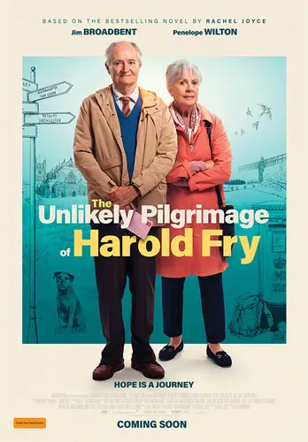 Theatrical poster of the movie 'The Unlikely Pilgrimage of Harold Fry'.