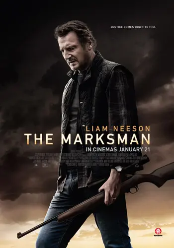 Theatrical poster of the movie 'The Marksman'.