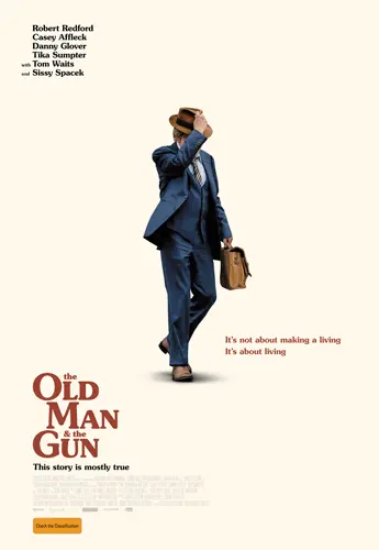 Theatrical poster of the movie 'The Old Man & The Gun'.